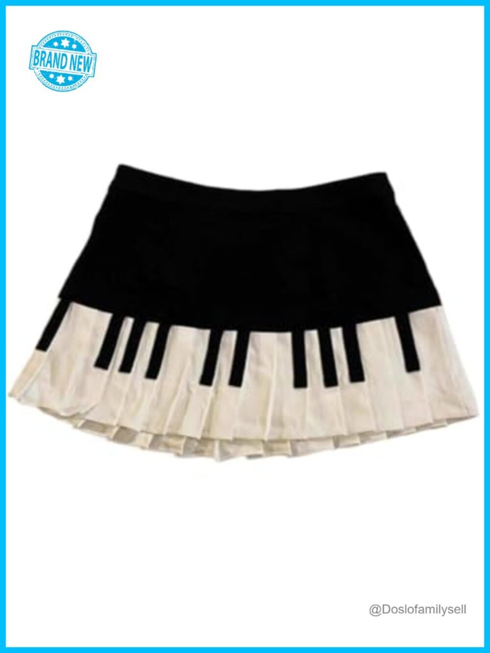 Striped Mini Skirt High Waisted A-Line Retro Twee Y2K